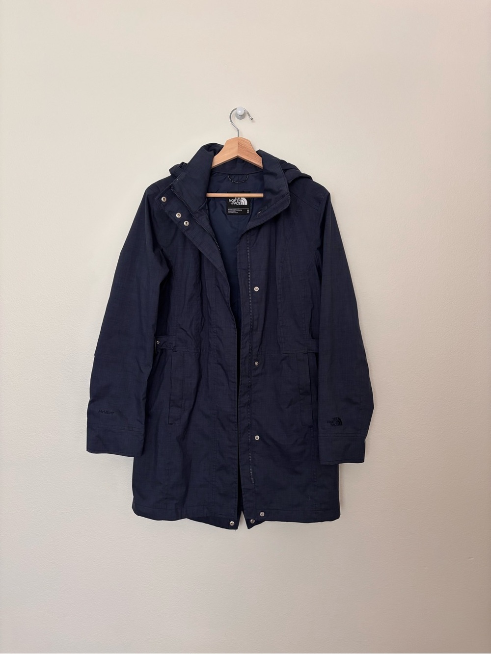 The North Face Women's Dark Navy Hooded Trench Coat